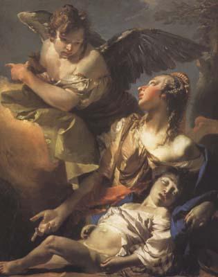 Giovanni Battista Tiepolo Hagar and Ismael in the Widerness (mk08)